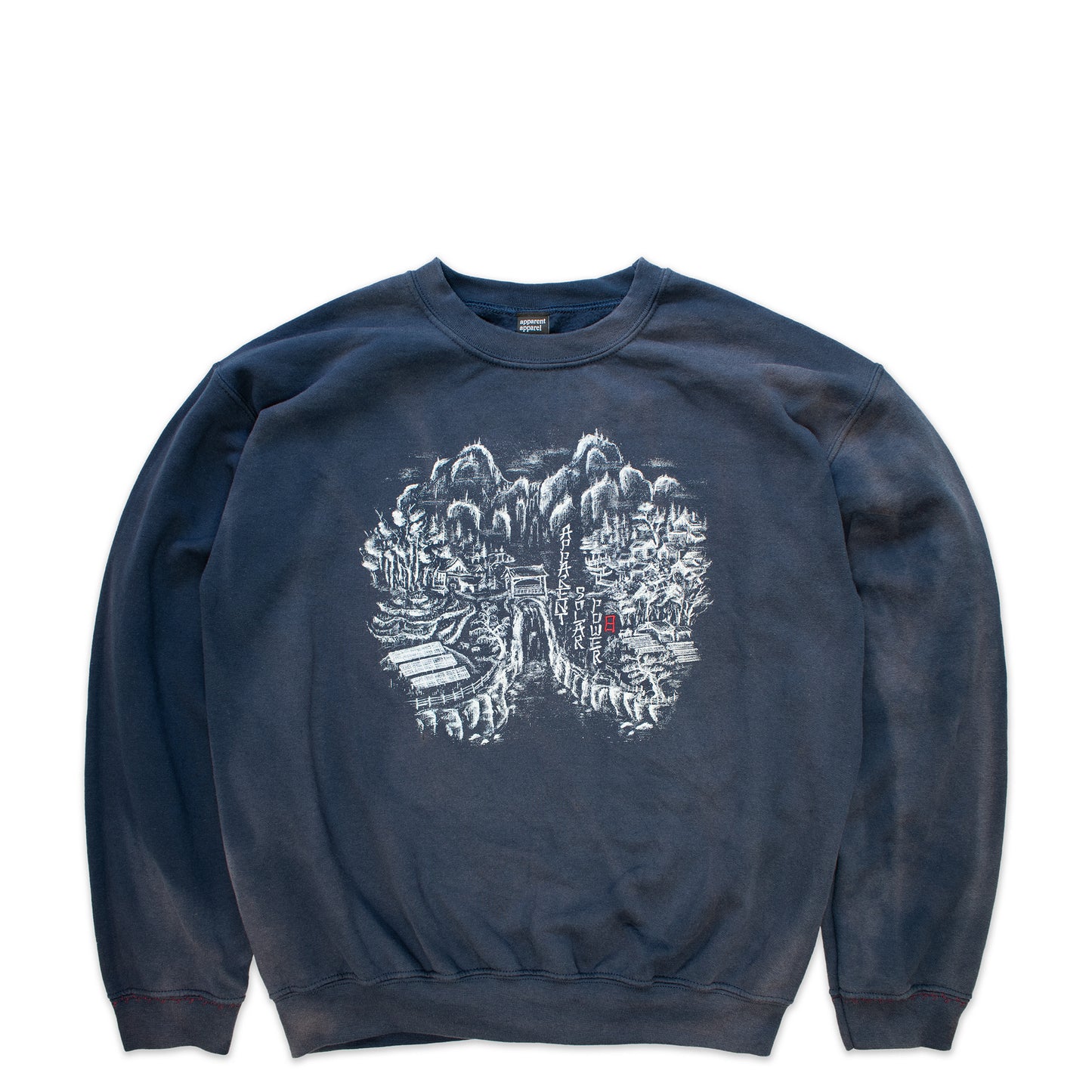 solar sun faded crewneck