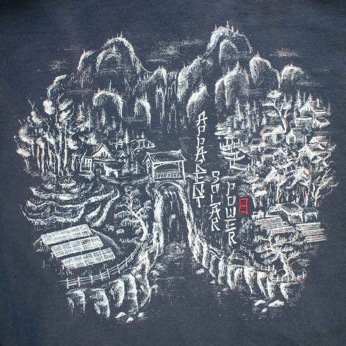 solar sun faded crewneck