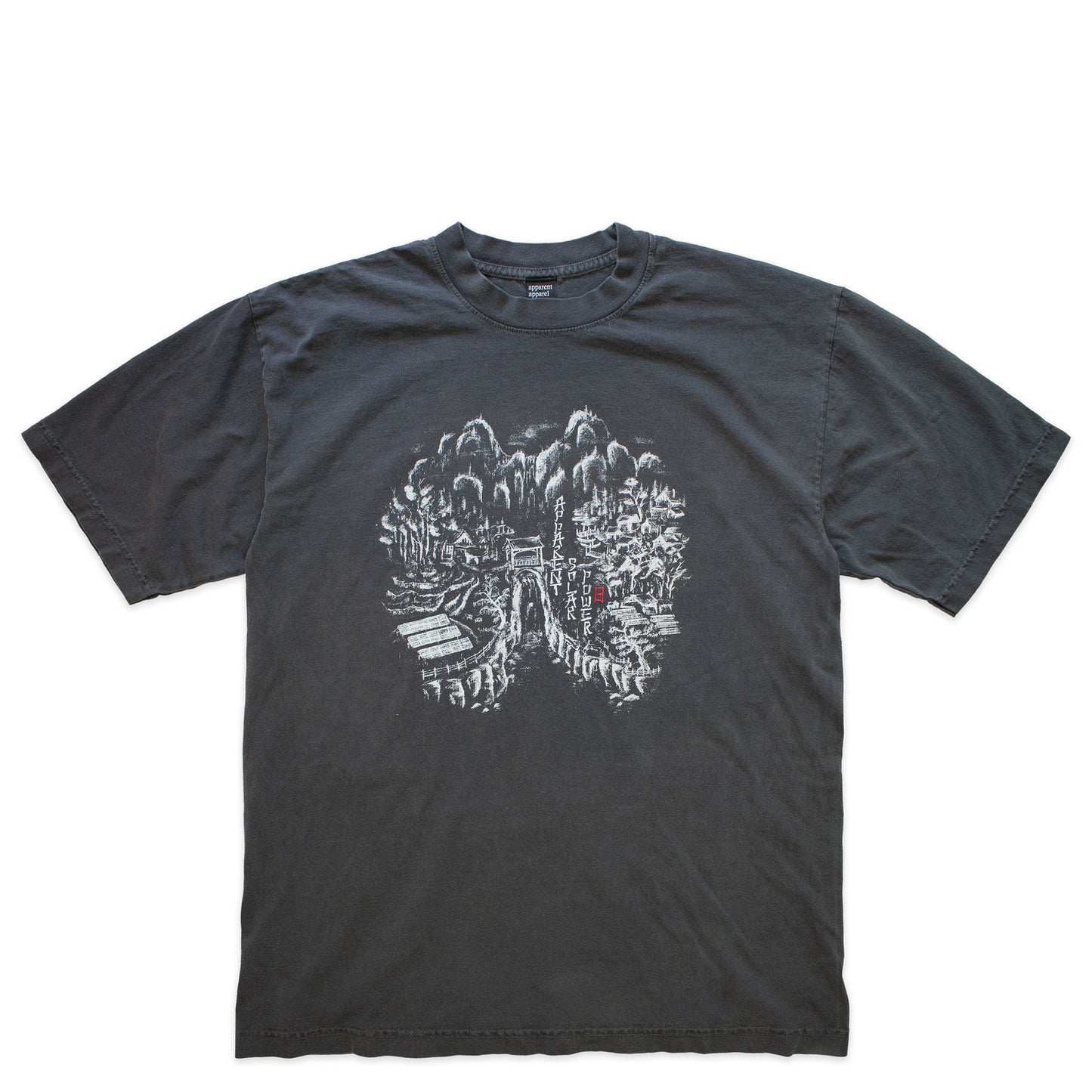 solar vintage wash tee shirt