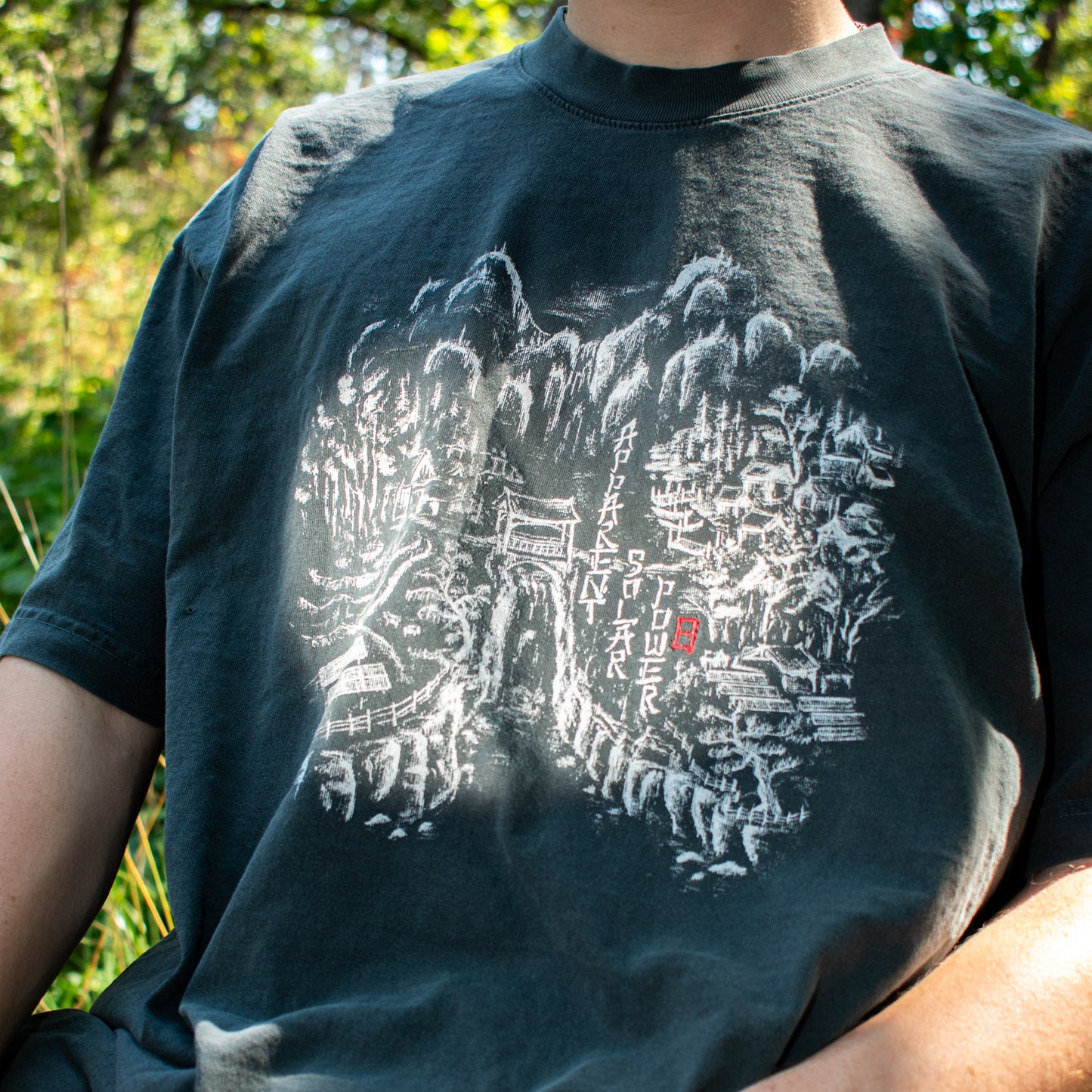 solar vintage wash tee shirt