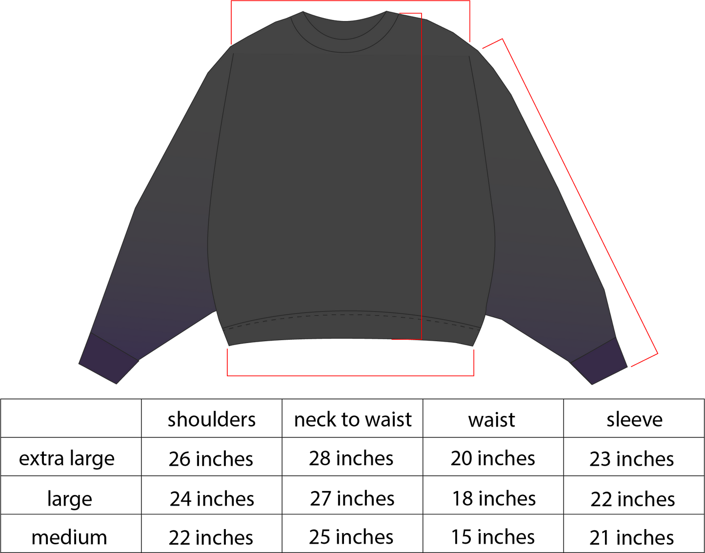 portals charcoal crewneck