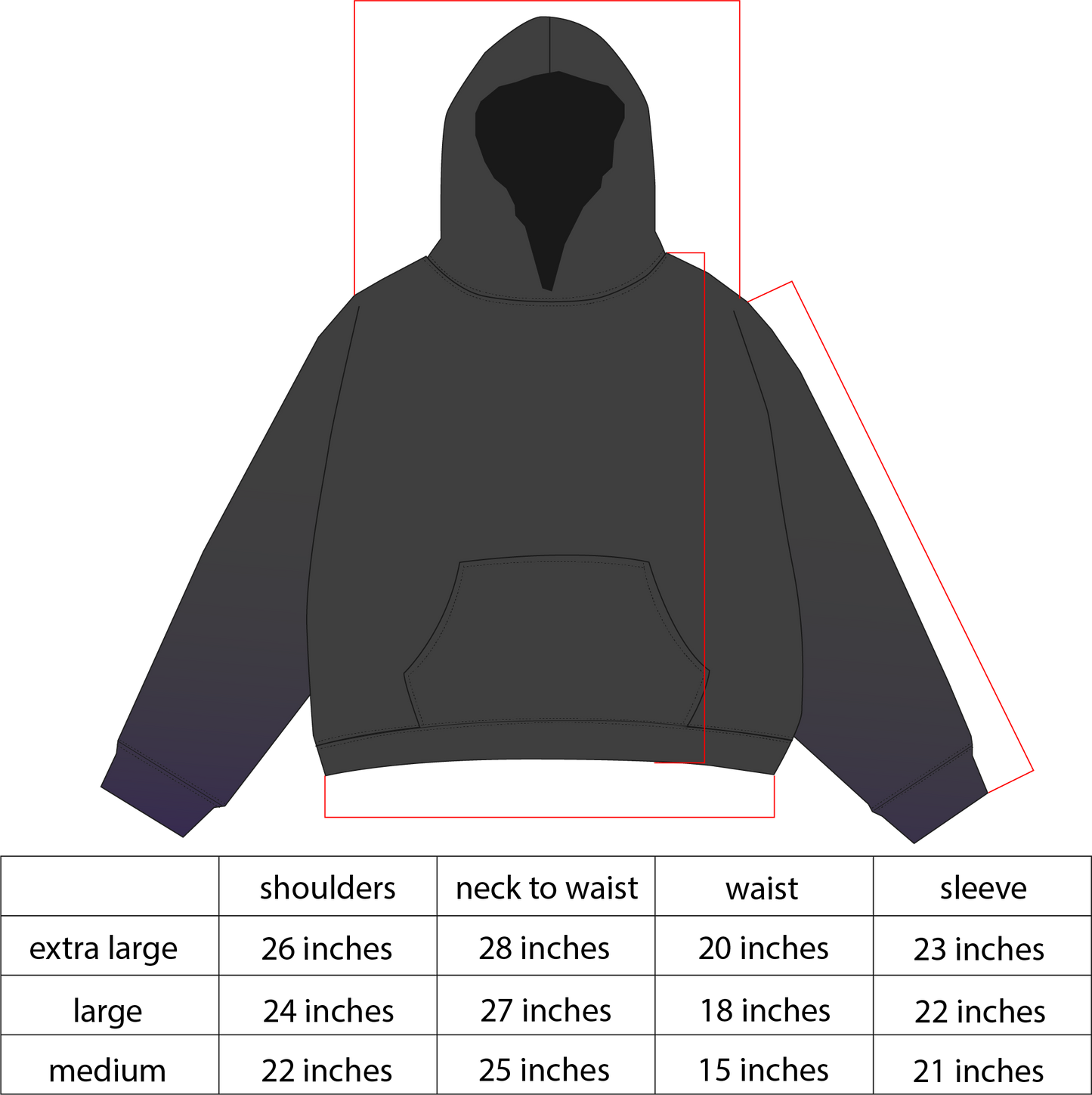 portals charcoal hoodie