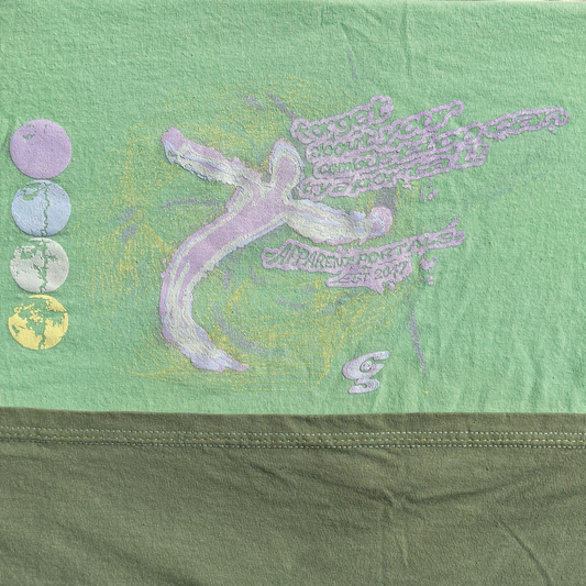 PORTALS: Ombre Tee in Grass Green