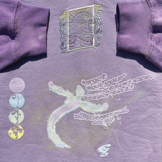 PORTALS: Ombre Hoodie in Lavender