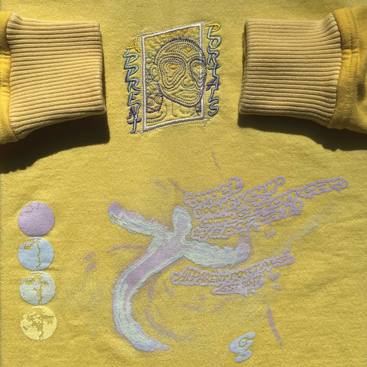 PORTALS: Reconstructed Crewneck in Yellow