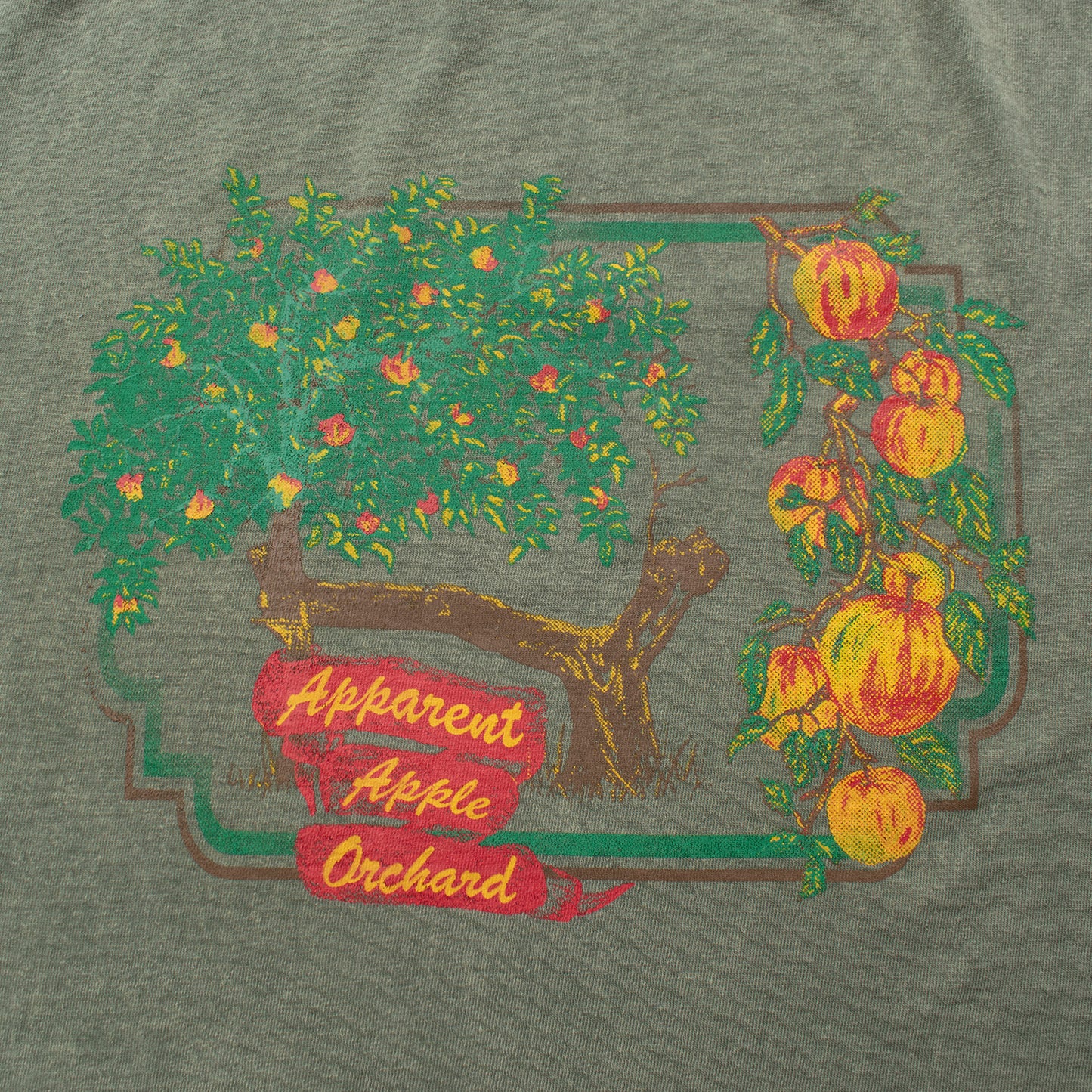 apple orchard tee shirt in matcha