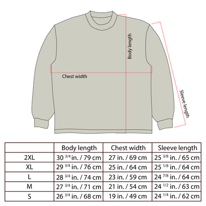 Postcards: Long Sleeve Tee in Dove White