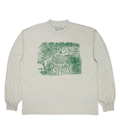 Postcards: Long Sleeve Tee in Dove White