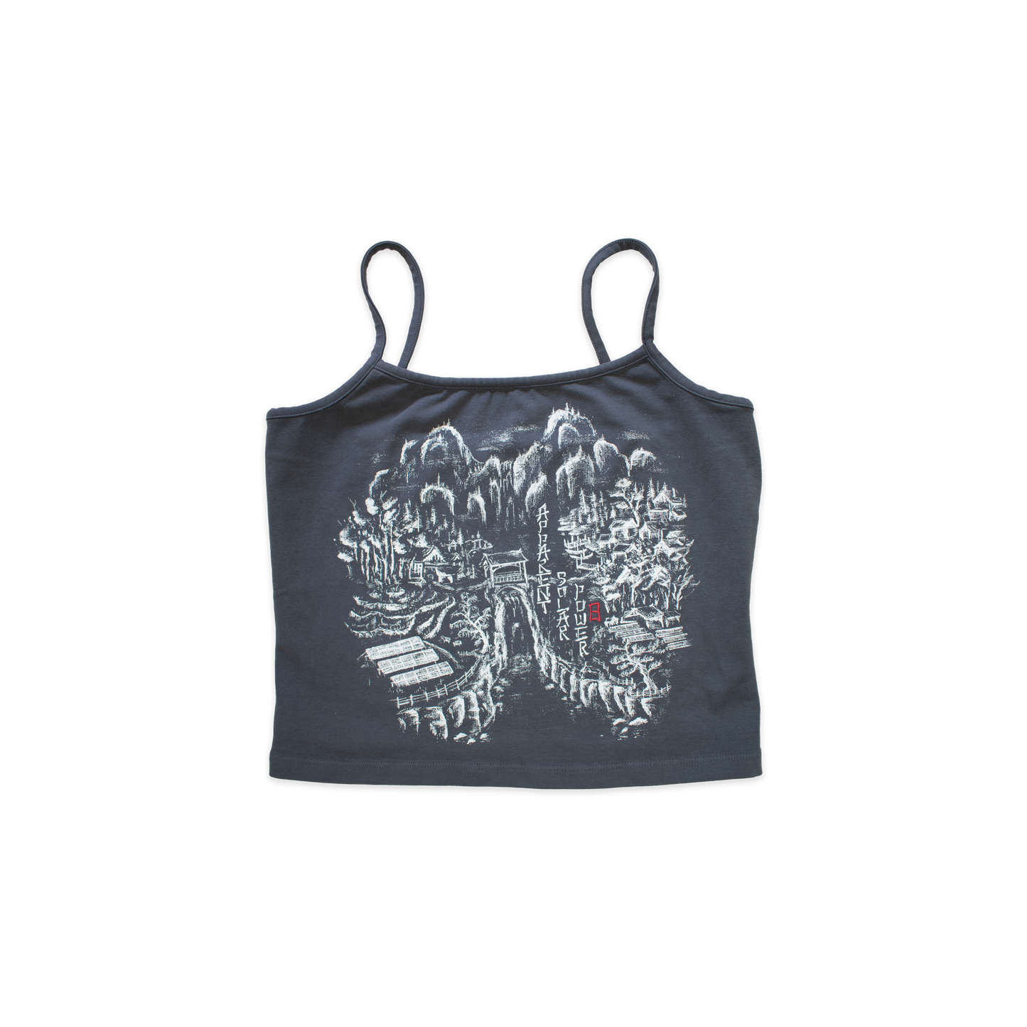 spaghetti camisole in midnight blue